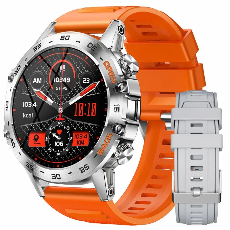 LIGE 2025 ECG+PPG Smart Watch Men 466*466 AMOLED Screen Heart Rate Blood Pressure Body Fat Monitor Bluetooth Call NFC Smartwatch