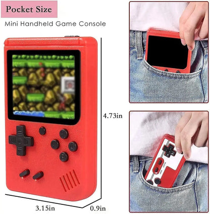 Built-in 400 FC Games with Portable Case 3.0 Inch LCD Screen Video Game Player Kids Boys Gift for Retro Handheld Game Console