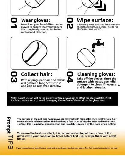 New Pet Grooming Gloves Static Dedusting Brush Pet Hair Remover Brush Removing Dog Cat Hair From Sofa Carpet Clothes