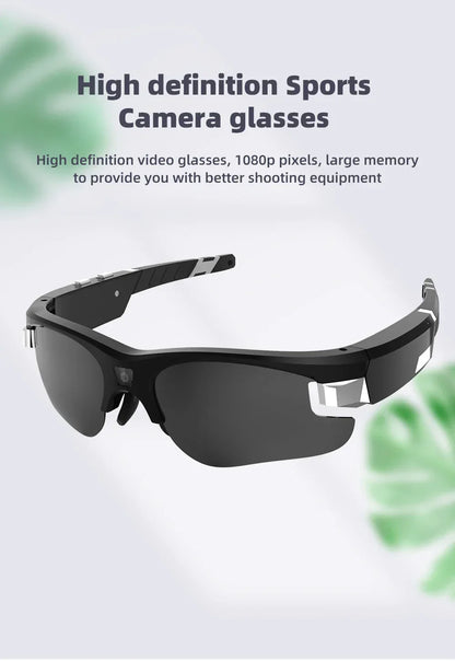 Mini FPV Smart Glasses Camera 1080P Portable FHD POV Bodycam for Bicycle Action Sports Vlogging