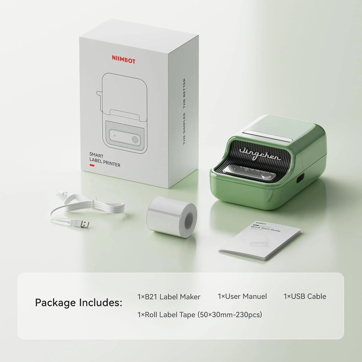 Niimbot B21 B21PRO Mini Adhesive Label Printer Wireless Portable Thermal inkless Maker Photo Barcode PriceTag Sticker 200 300dpi