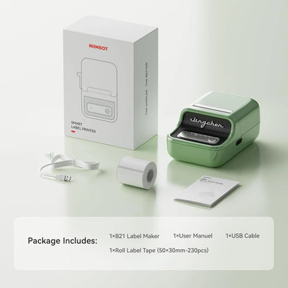 Niimbot B21 B21PRO Mini Adhesive Label Printer Wireless Portable Thermal inkless Maker Photo Barcode PriceTag Sticker 200 300dpi
