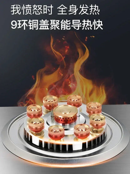 Built-in Kitchens Cookers Home Gas Stove Single Stove Stainless Steel Fierce Fire  Stoves Table Kitchen Household use