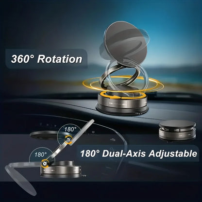 Magnetic Car Phone Holder 360° Rotatable Strong Magnet Stand Portable Mount Universal Suction Cup Phone Mount for MagSafe