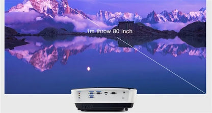 Full High Definition HD 1080P 3LCD 3LED Projector Portable Mini Short Throw 3D Projector