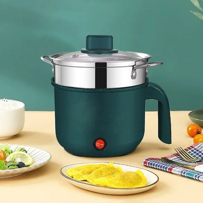 Mini Electric Rice Cooker Non-Stick Single/Double Layer Multifunction Cooking Machine Hot Pot for Home Use