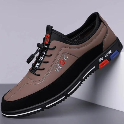 Extra Large Men's Shoes Casual Soft Bottom Leather Spring Autumn New Style 46 47 48 Trendy Shoes Comfortable Rubber Sole