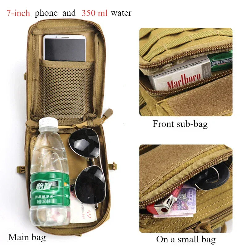 Multifunction Pouch Holster Molle Hip Waist Bag Wallet Purse Phone Case Camping Hiking Bags Hunting Pack