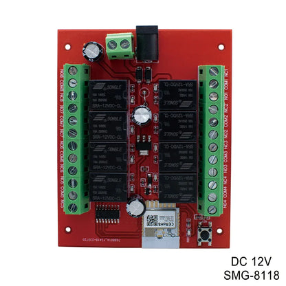 8CH Tuya Wifi Switch Module DC 12V 24V 8 Channels Wireless Relay Module APP Remote Control DIY Smart Home Automation