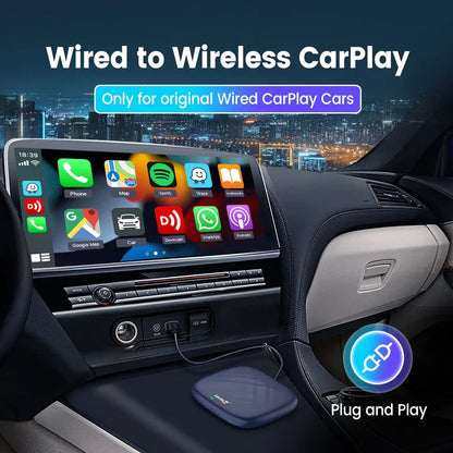 CarlinKit CarPlay Ai Box Android 13 Plus QCM6125 8-core Wireless Android Auto& CarPlay Car USB Adapter FOTA Upgrade For Netflix