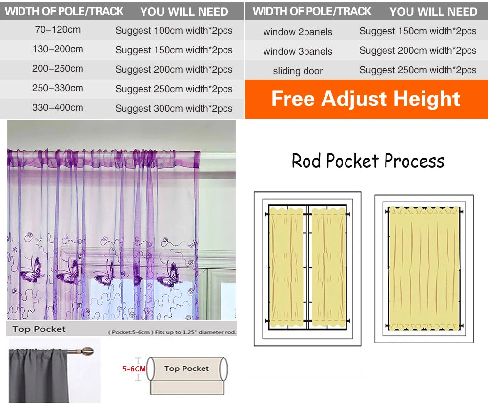 American Pastoral Print Blackout Curtain For Luxury Living Room,Noise Reduction Dustproof Blackout Curtain,Home Window Curtains