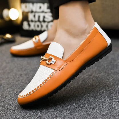 2026 Spring Autumn New Men's Sports Shoes Fashion anti-slip sneakers Casual PU Leather Business Shoes Versatile Work Shoes