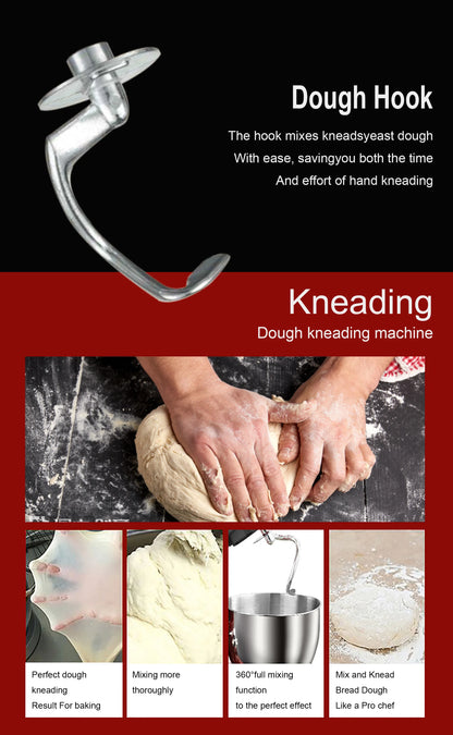 12L Stand Mixer Kitchen Aid Food Blender Cream Whisk Cake Dough Mixers With Bowl Stainless Steel Chef Machine Charm Sonifer