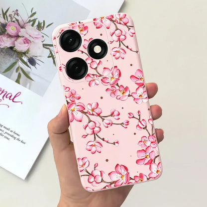For Tecno Spark 20 Case Spark 20C BG7n Prety Girls Butterfly Painted Phone Case For Tecno Spark 20 Pro Spark20 C Soft TPU Fundas