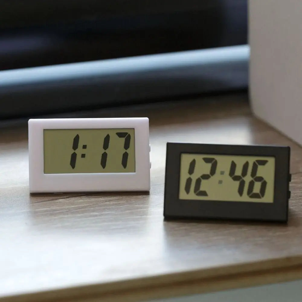 Creative Small Mini Triangle Clock ABS Mute Desk Digital Clock Electronic Simple Home