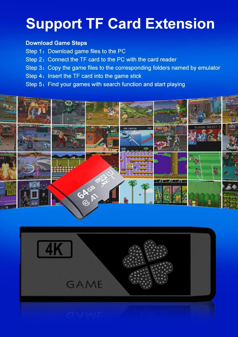 Handheld game Controls TV Stick M8II Support expand 32GB HDMI Output CPU-RK3032 DDR3 Wireless Controller Switch PS1 TV Stick