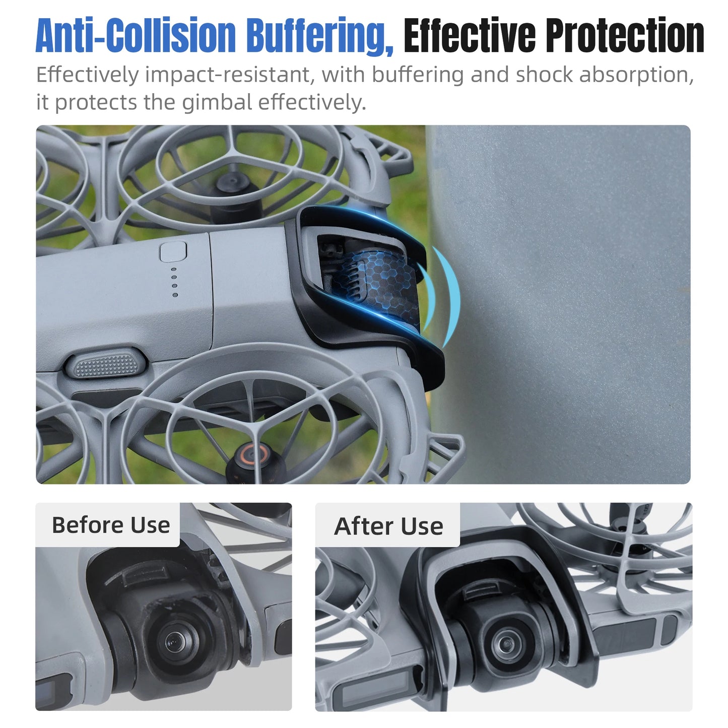 STARTRC Gimbal Bumper Guard for DJI Neo 2 Accessories ABS Anti-Collision Protection Guard Bar for DJI Neo 2 Drone Camera