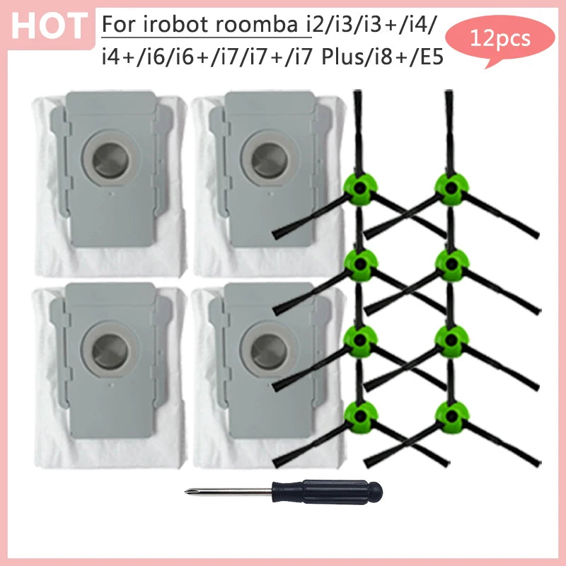 E5 E6 E7 Filter Dust Bag For irobot roomba i2 i3 i3+ i4 i4+ i6 i6+ i7 i7+ i7 Plus i8+ Replacement Main Side Brush Vacuum cleaner