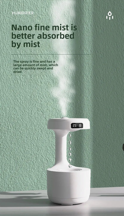 Anti-Gravity Humidifier New Ultrasonic Humidifier with Dual Power-Off Protection Large Capacity Air Humidifierw for Home/Office