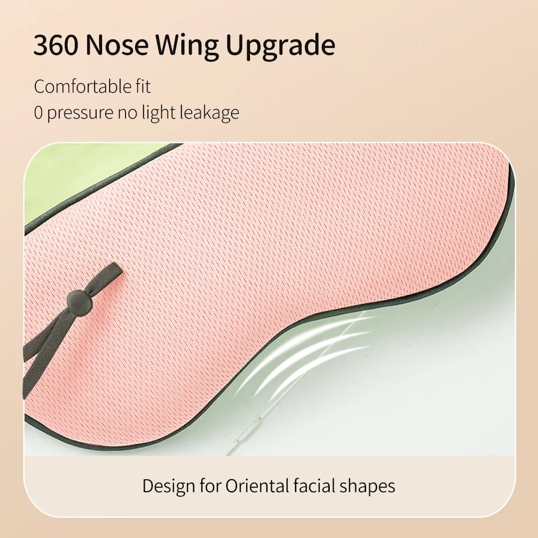 Jordan&Judy Sleeping Eyes Mask Warm and Cool Double-sided Available with Adjustable Strap Blocks Light Reduces Puffy Eyes Gifts