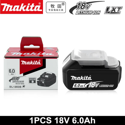Genuine Makita 6.0Ah for Makita 18V Battery BL1830B BL1850B BL1850 BL1840 B0L1815 Replacement Lithium Battery DC18RC Chargers