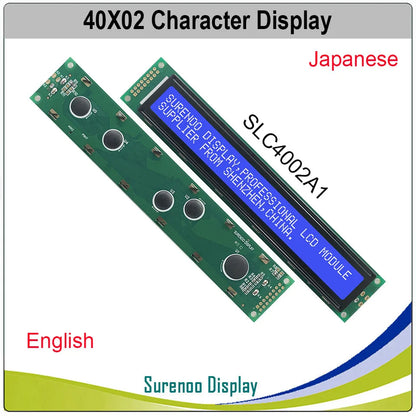 402 40X2 4002 Russian Japanese English Character LCD Module Display Screen LCM Yellow Green Blue with LED Backlight