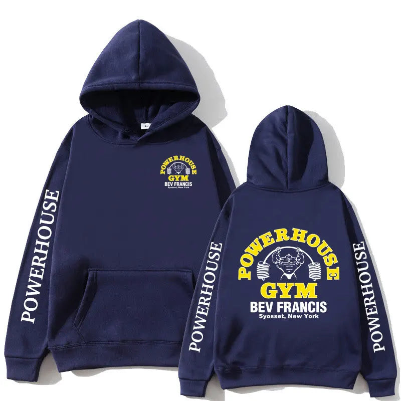 Funny Powerhouse Gym Hoodie Harajuku Men's Oversized Long Sleeve Sweatshirt Geek Fitness Hoody Tracksuit Gothic Streetwear Tops