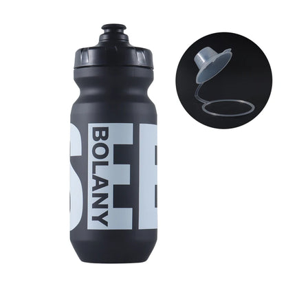 BOLANY 610ML Cycling Bike Water Bottle Bicycle Portable Kettle with Cover Matte Plastic Sports Bottle Outdoor Supplies