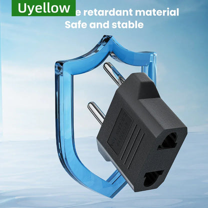 Uyellow US To EU Plug Adapter EU Euro KR Plug Adapter Travel KR Adapter Electric EU KR Plug Converter Power Socket Europe