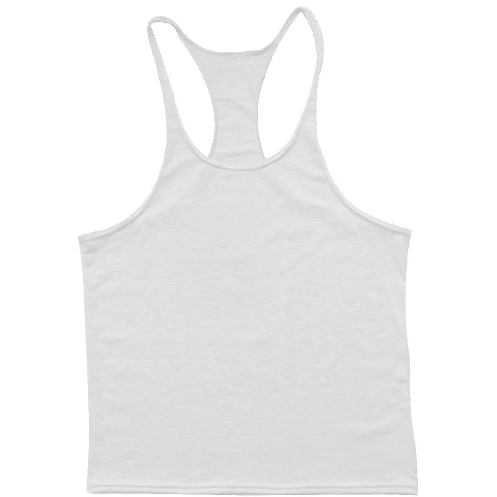 Men's Sports Gym Fitness Tank Top Y Back Fitness Lightweight Shoulder Strap Muscle Fit Tight Fitness Limit T-shirt