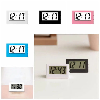 Creative Small Mini Triangle Clock ABS Mute Desk Digital Clock Electronic Simple Home