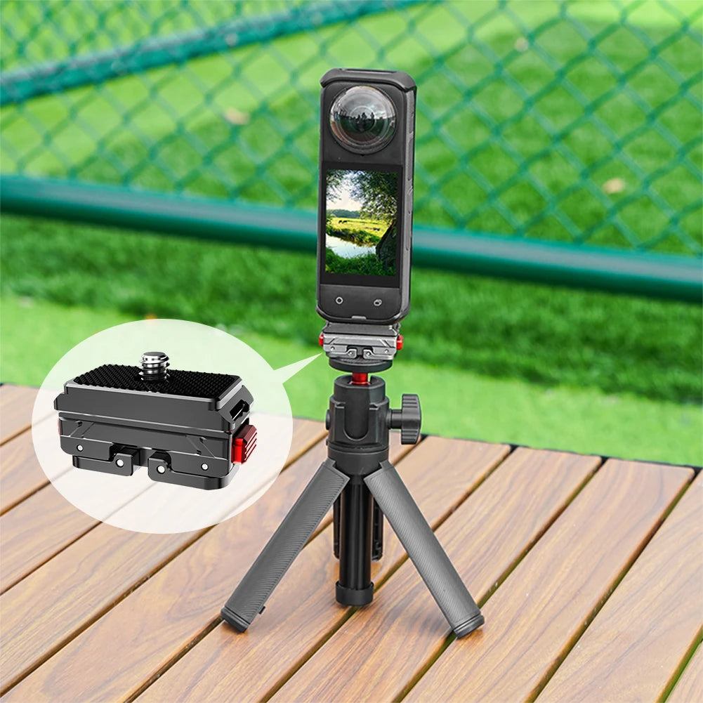 Quick Release Magnetic Adapter Base Mount for Insta360 Ace Pro 2 Protective Case 1/4 Screw Magnetic Adapter Mount Accessories