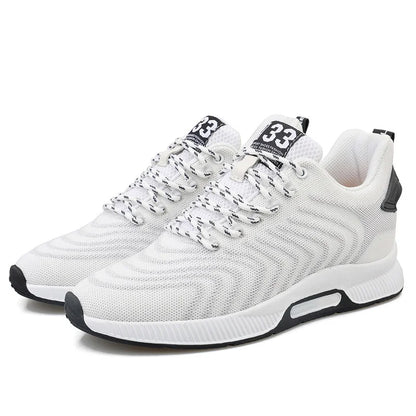 Plus Size 46 Men Sneakers Elevator Shoes Summer Mesh Breathable Heightening Shoes Man Invisiable Increased 6CM Taller Shoes