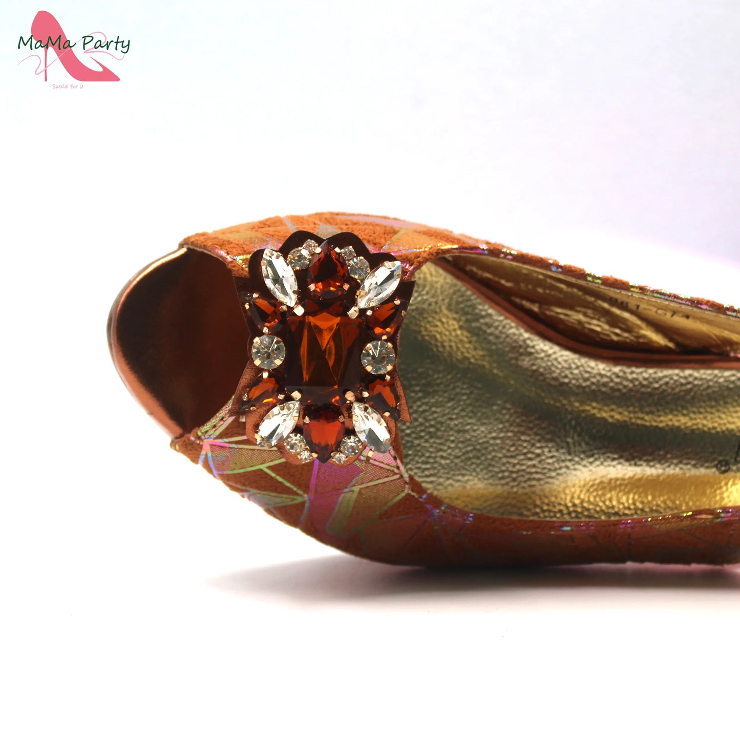 Fashion Peep Toe Sandals Italian Design Nigerian Shoes and Bag Set in Fuchsia Color Sweet Style for Wedding Party
