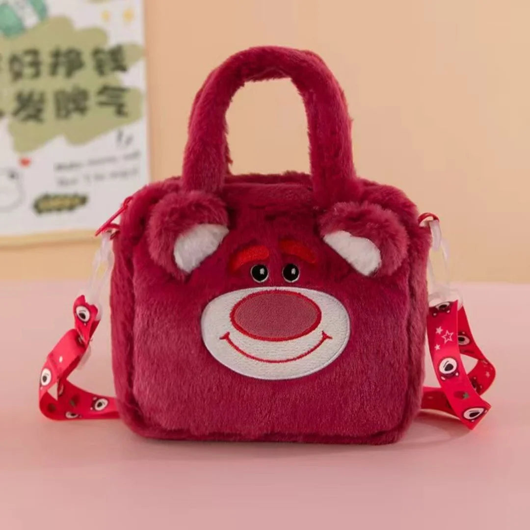 Anime Sanrio Kuromi Capybara Handbag My Melody Cinnamoroll Plush Cosmetic Bag Hello Kitty Travel Storage Bag Women Toy Gifts