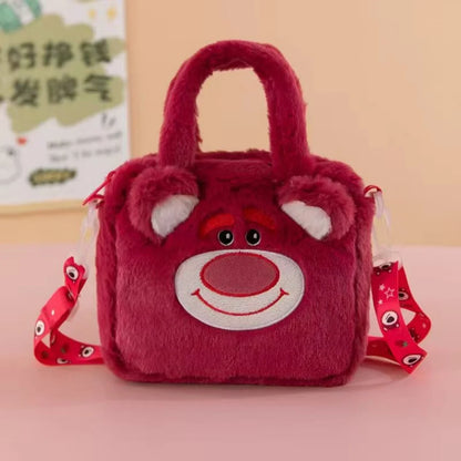 Anime Sanrio Kuromi Capybara Handbag My Melody Cinnamoroll Plush Cosmetic Bag Hello Kitty Travel Storage Bag Women Toy Gifts