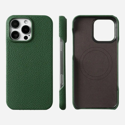 Premium Magnetic Genuine Leather Case For iphone 16 Pro Max 15 14 13 12 11 Wireless Charge Magnet Magsafe Cover Shockproof Coque