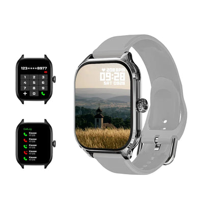 LAXASFIT 2025 New H9 Smartwatch Dial to Answer Calls Calorie Tracking Heart Rate Blood Oxygen Monitoring Bluetooth Smartwatch