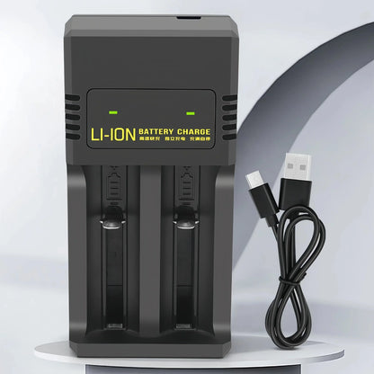 2pcs/lot 18650 rechargeable battery 12950mwh 3.7V lithium battery with 2 slot multi-function charger