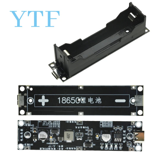 5V 9V 12V Type-C 18650 Lithium Battery Boost Step Up Module UPS Uninterruptible Power Supply Charge Discharge Same Time 1A