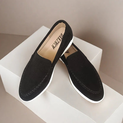 Fashion Classic Suede Leather Loafers Men Casual Shoes Luxury Brand Mens Breathable Slip on Driving Shoes Moccasins