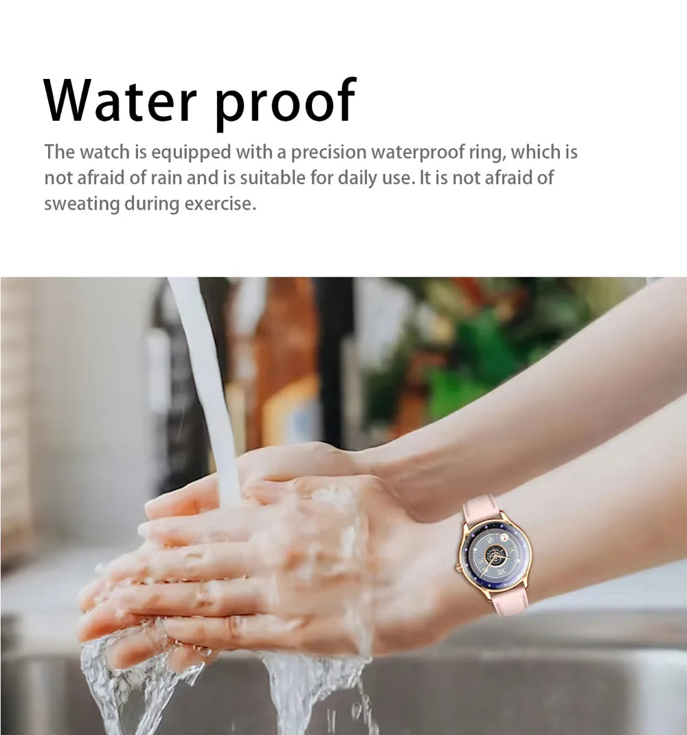 2025 New AMOLED Screen 7.9mm Ultra-thin Women Blue Tooth Call Smart Watch Heart Rate Health Lady Music Sport Fitness Smartwatch