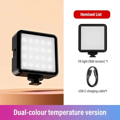 SOONPHO P5 LED RGB Video Light Professional Photographic Lighting 2500K-7000K Bi Color For Photo Studio Portable Lamp