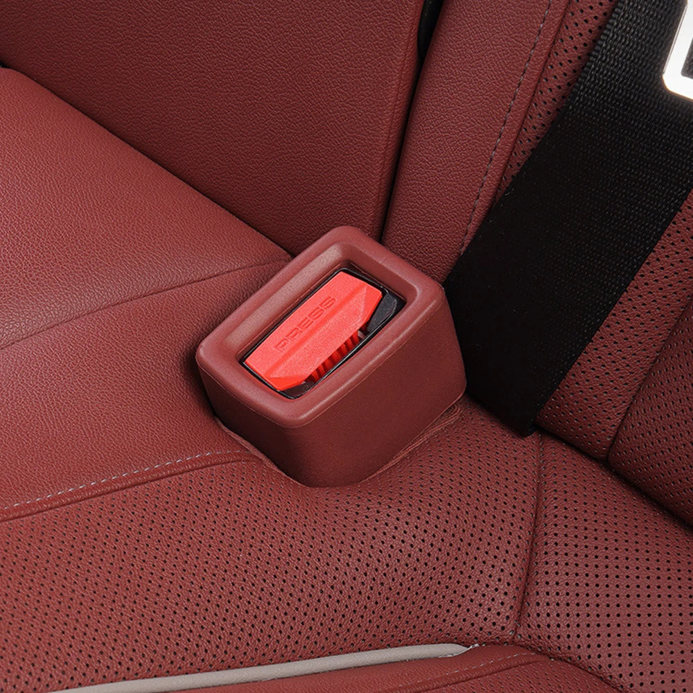 Car Seat Belt Buckle Cover Universal Car Safety Belt Anchor Socket EVA Anti-collision Protection Cover Car Interior Modification