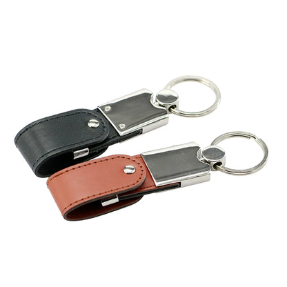 Pendrive 256GB USB Flash Drive Leather with Metal Keychain 64GB 32GB 8GB Business Usb Memories Disk 128GB Pen Drive Memory Stick