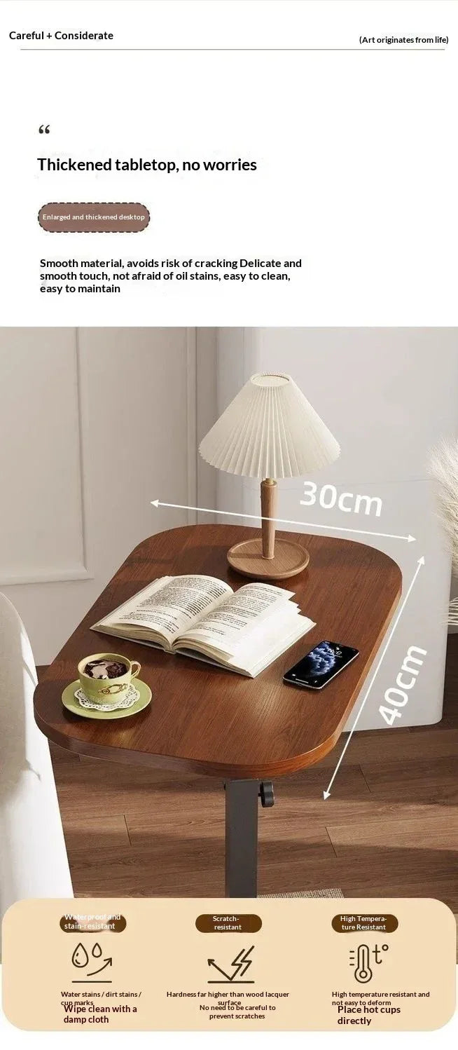 Adjustable Sofa Side Table Living Room Household Tea Table Small Coffee Table Bedroom Bedside Table Headboard Storage Rack
