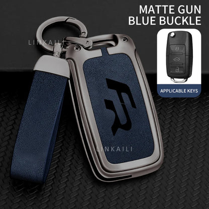 Suitable for Seat Ateca Leon FR 2 Ibiza Zinc Alloy Car Key Cover High-end Leather Car Key Case Auto Accessories