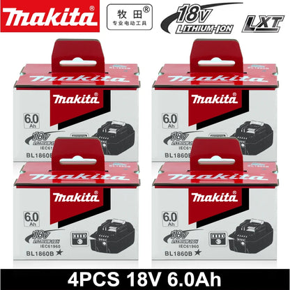 Genuine Makita 6.0Ah for Makita 18V Battery BL1830B BL1850B BL1850 BL1840 B0L1815 Replacement Lithium Battery DC18RC Chargers