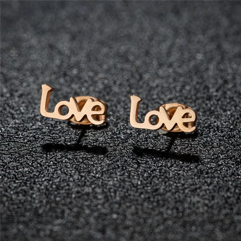 Fashion Small Heartbeat Stud Earrings Medical ECG with Heart Earings for Women Everyday Jewelry Girls Valentine's Day Gift