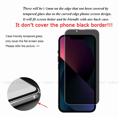 4Pcs For iPhone 16e Glass iPhone 16e Tempered Glass Privacy Anti-Spy HD 9H Cover Phone Screen Protector For iPhone 16e iPhone16e
